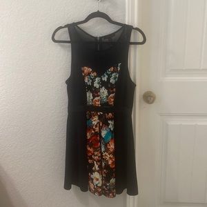 Women’s black/floral dress